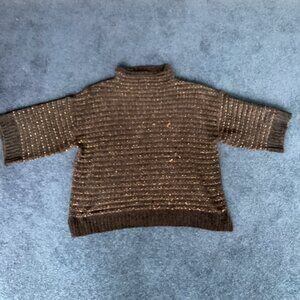 Ruby Rd. Black/Copper Sweater - Medium